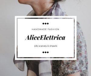 AliceElettrica handpainted silk scarves