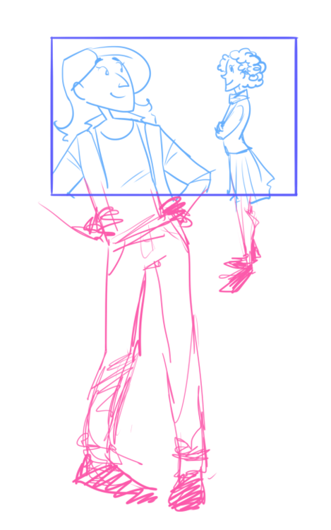 How to draw characters in perspective