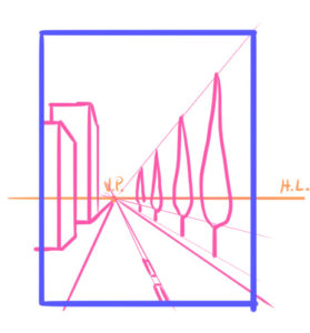 how to place vanishing points