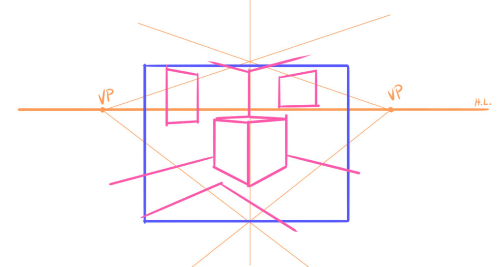 how to place vanishing points