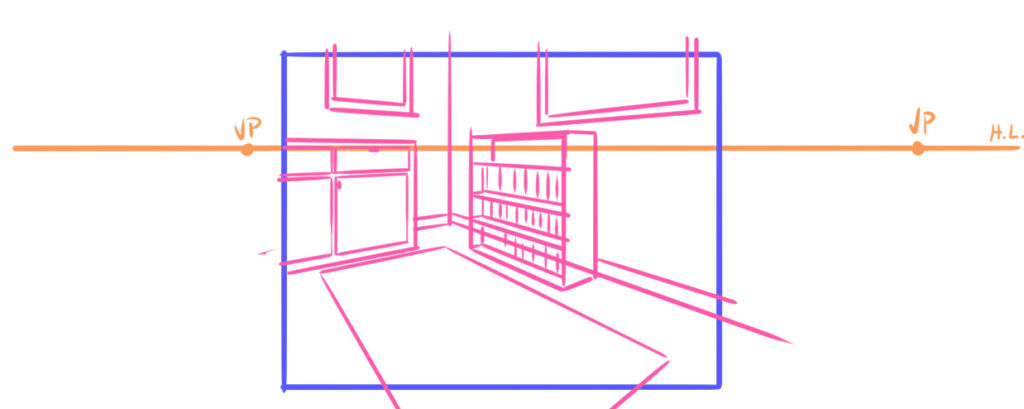 how to place vanishing points