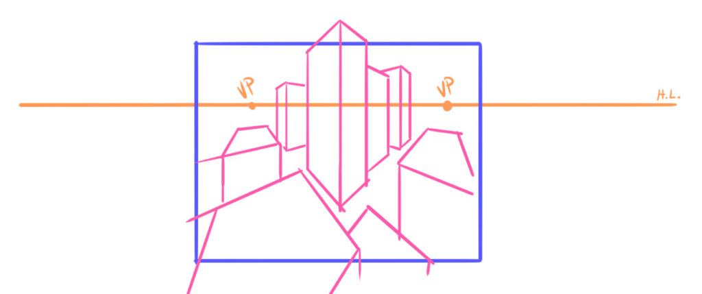 how to place vanishing points