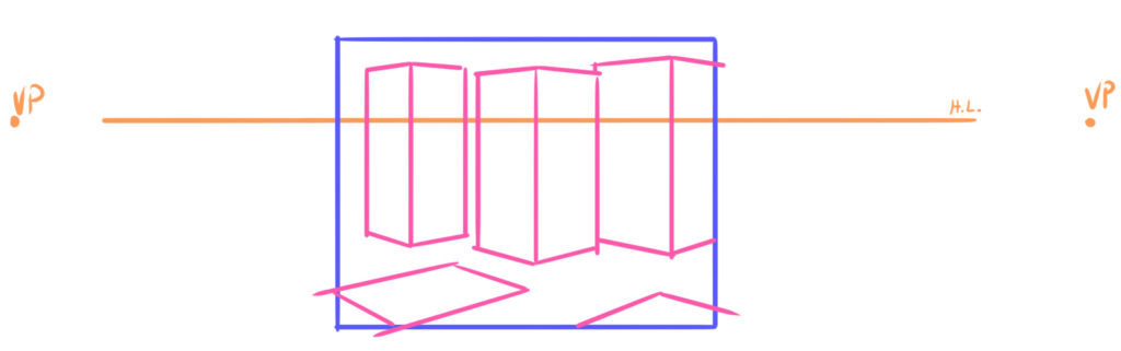 how to place vanishing points